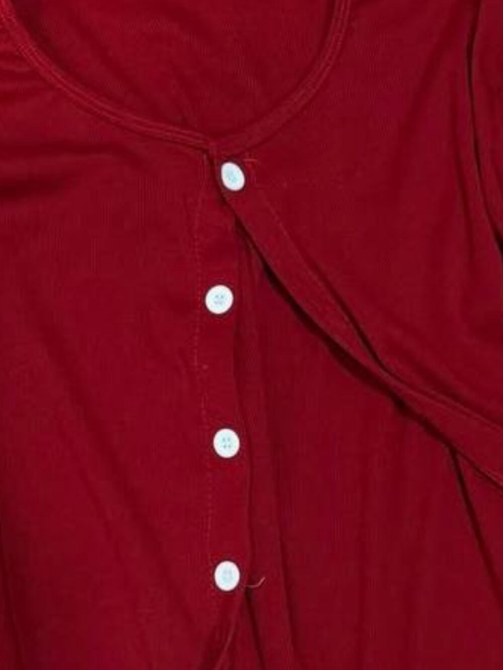 Red Button Cardigan - Picture 2 of 3